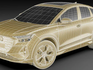 audi q4 e-tron sportback 2022 standard and s-line 3D Model