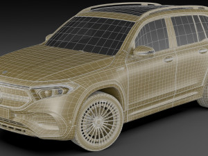 mercedes-benz eqb 2022 3Dモデル