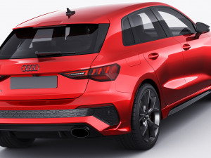 audi rs3 sportback 2022 3D 模型
