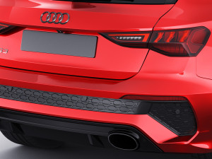 audi rs3 sportback 2022 3D 模型