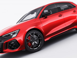 audi rs3 sportback 2022 3D 模型