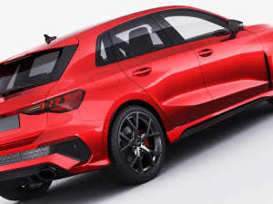 audi rs3 sportback 2022 3D 模型