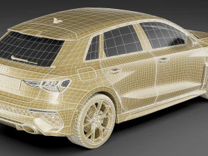 audi rs3 sportback 2022 Modelo 3D