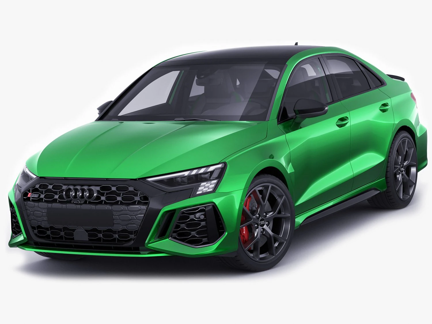 audi rs3 sedan 2022 3D Model .c4d .max .obj .3ds .fbx .stl .blend