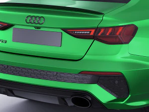 audi rs3 sedan 2022 3D Model