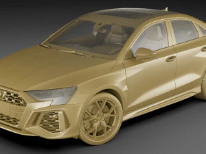 audi rs3 sedan 2022 3D Model