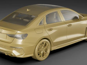 audi rs3 sedan 2022 3D Model