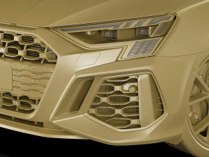 audi rs3 sedan 2022 3D Model