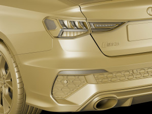 audi rs3 sedan 2022 Model 3D