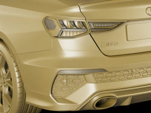 audi rs3 sedan 2022 3D Model