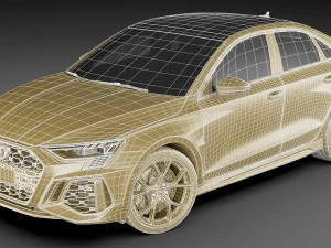audi rs3 sedan 2022 3D Model