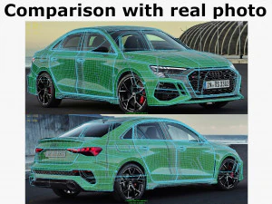 audi rs3 sedan 2022 3D Model