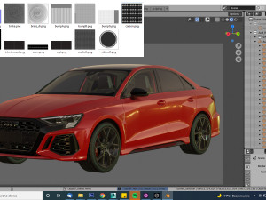 audi rs3 sedan 2022 Model 3D