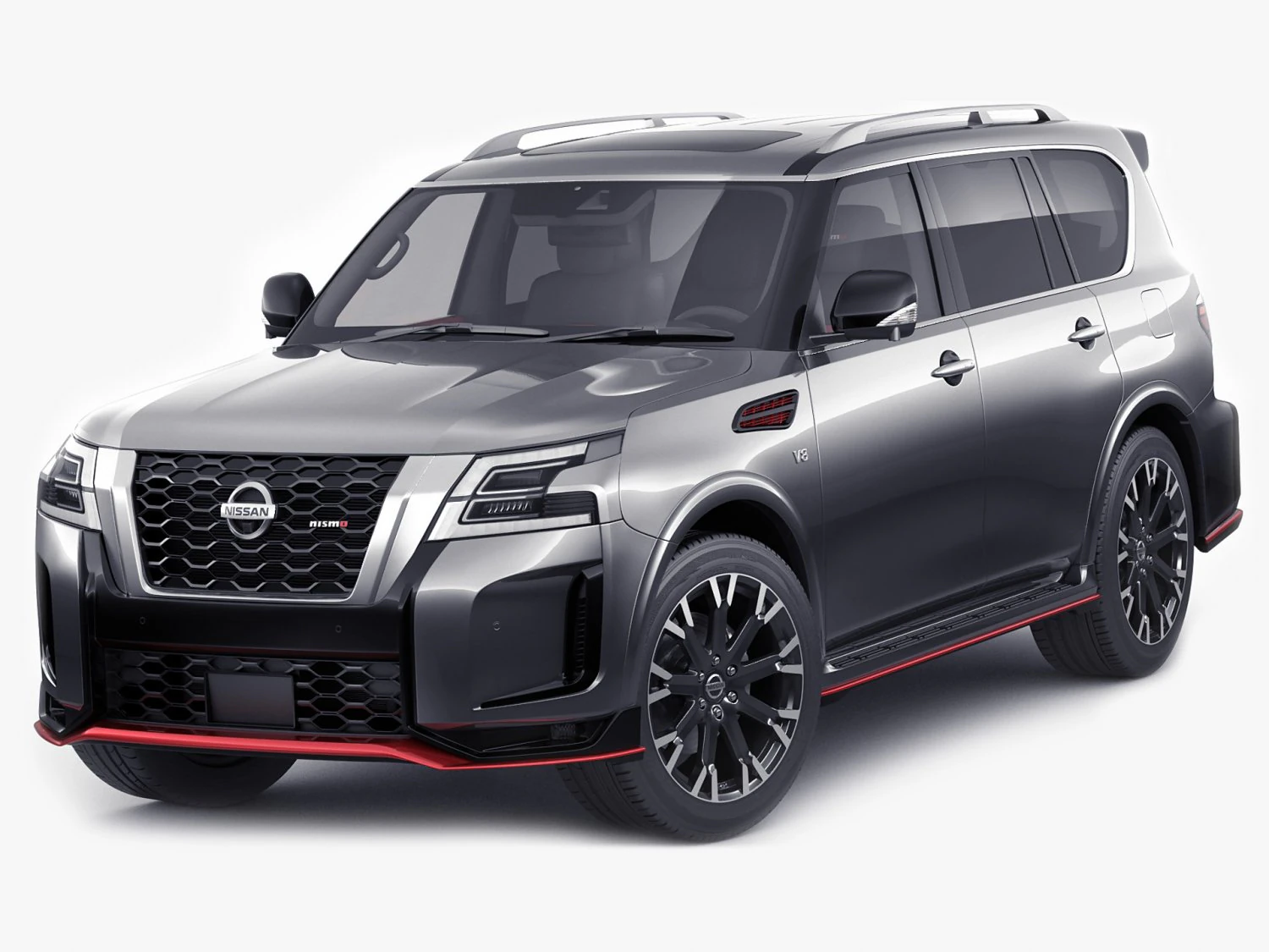 nissan patrol nismo 2021 3D Model .c4d .max .obj .3ds .fbx .stl .blend