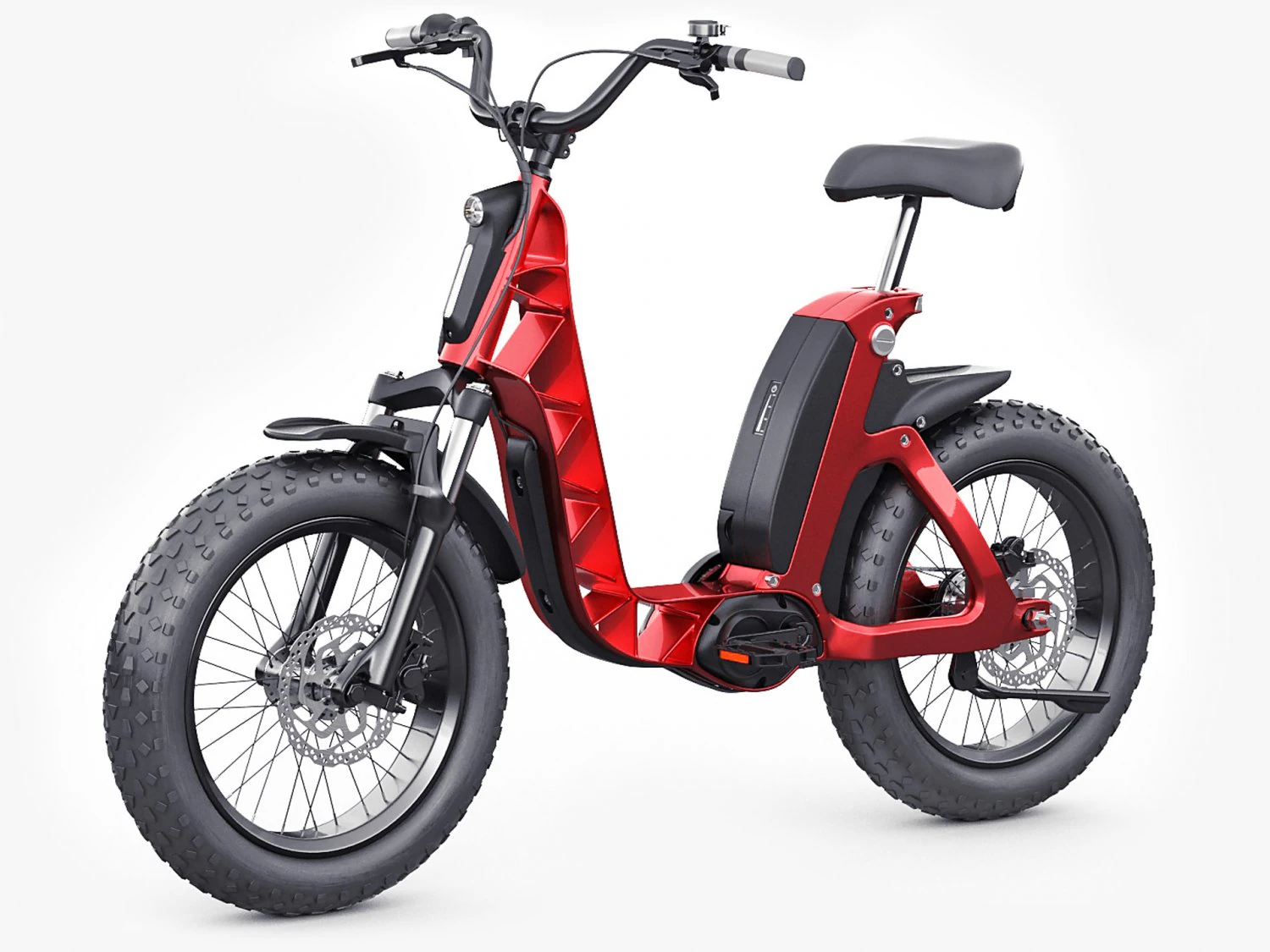 electric bicycle 3D Model .c4d .max .obj .3ds .fbx .stl .blend