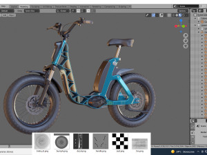 electric bicycle 3D मॉडल
