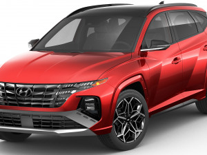 hyundai tucson 2021 n-line eu and us Model 3D