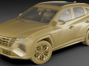 hyundai tucson 2021 n-line eu and us Model 3D