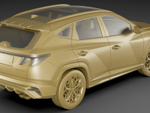 hyundai tucson 2021 n-line eu and us Model 3D