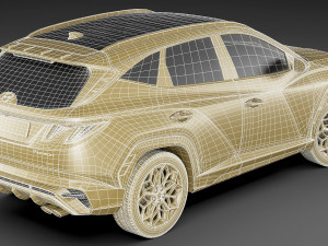 hyundai tucson 2021 n-line eu and us Model 3D