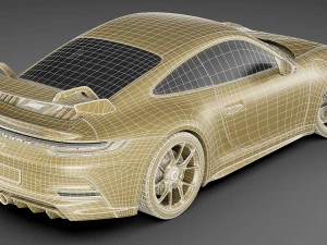 porsche 911 gt3 992 2022 3D Model