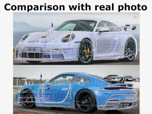 porsche 911 gt3 992 2022 3Dモデル