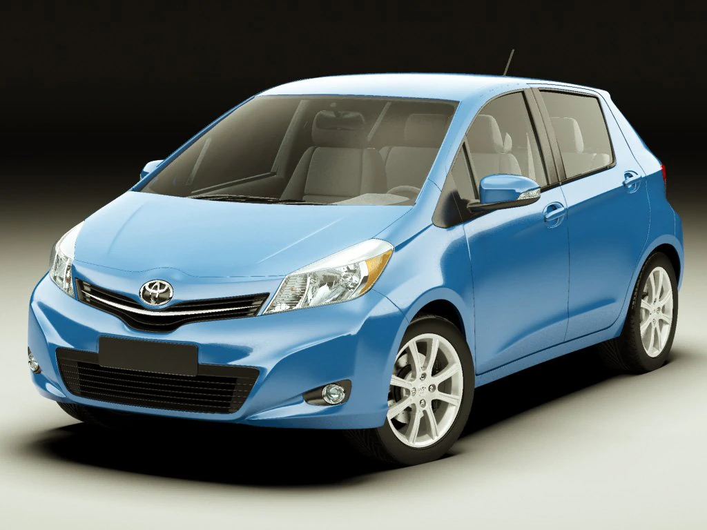 Toyota Yaris Vitz Jewela 2012 3D Modell .c4d .max .obj .3ds .fbx .stl .blend 