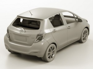 toyota yaris vitz jewela 2012 Modèle 3D