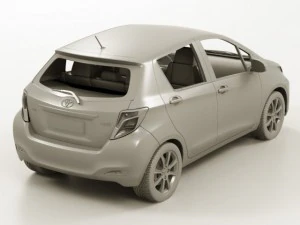 Toyota Yaris Vitz Jewela 2012 3D Modell