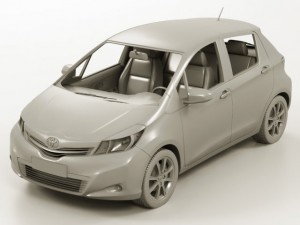 toyota yaris vitz jewela 2012 Modèle 3D