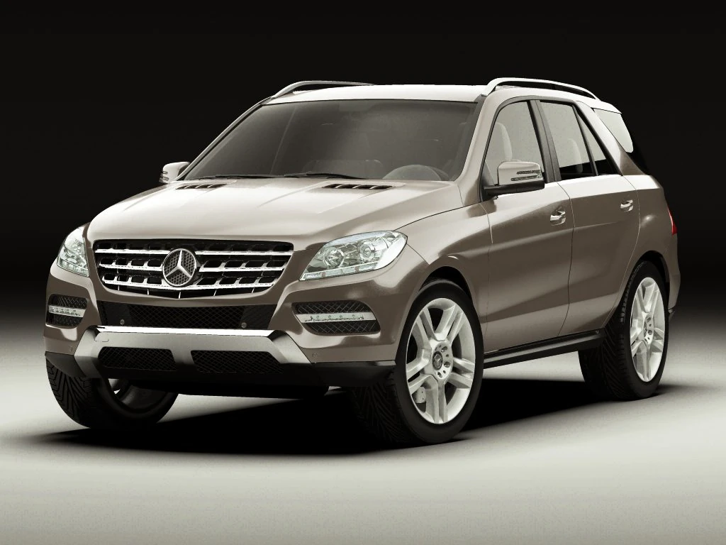 mercedes m class 2012 w166 3D Model .c4d .max .obj .3ds .fbx .stl .blend 