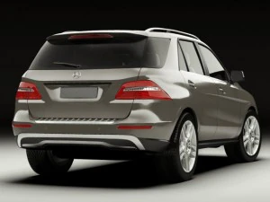 mercedes m class 2012 w166 3D Model