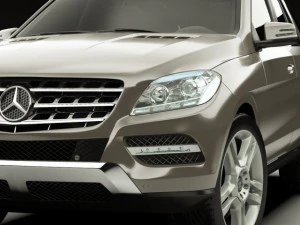 mercedes m class 2012 w166 3D Model