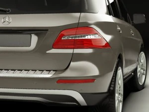 mercedes m class 2012 w166 3D Model