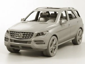 mercedes m class 2012 w166 3D Model