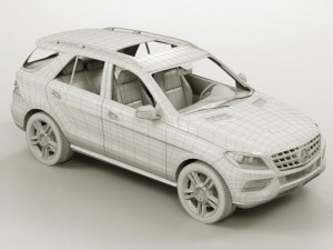mercedes m class 2012 w166 Modelo 3D