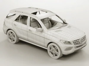 mercedes m class 2012 w166 3D Model