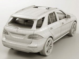 mercedes m class 2012 w166 Modelo 3D