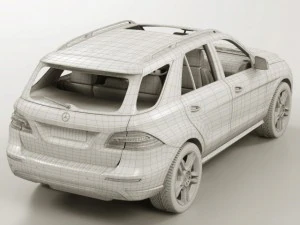 mercedes m class 2012 w166 3D Model