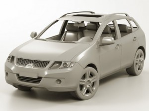 generic modern suv 3D Model