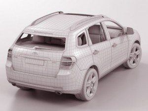 generic modern suv 3D Model