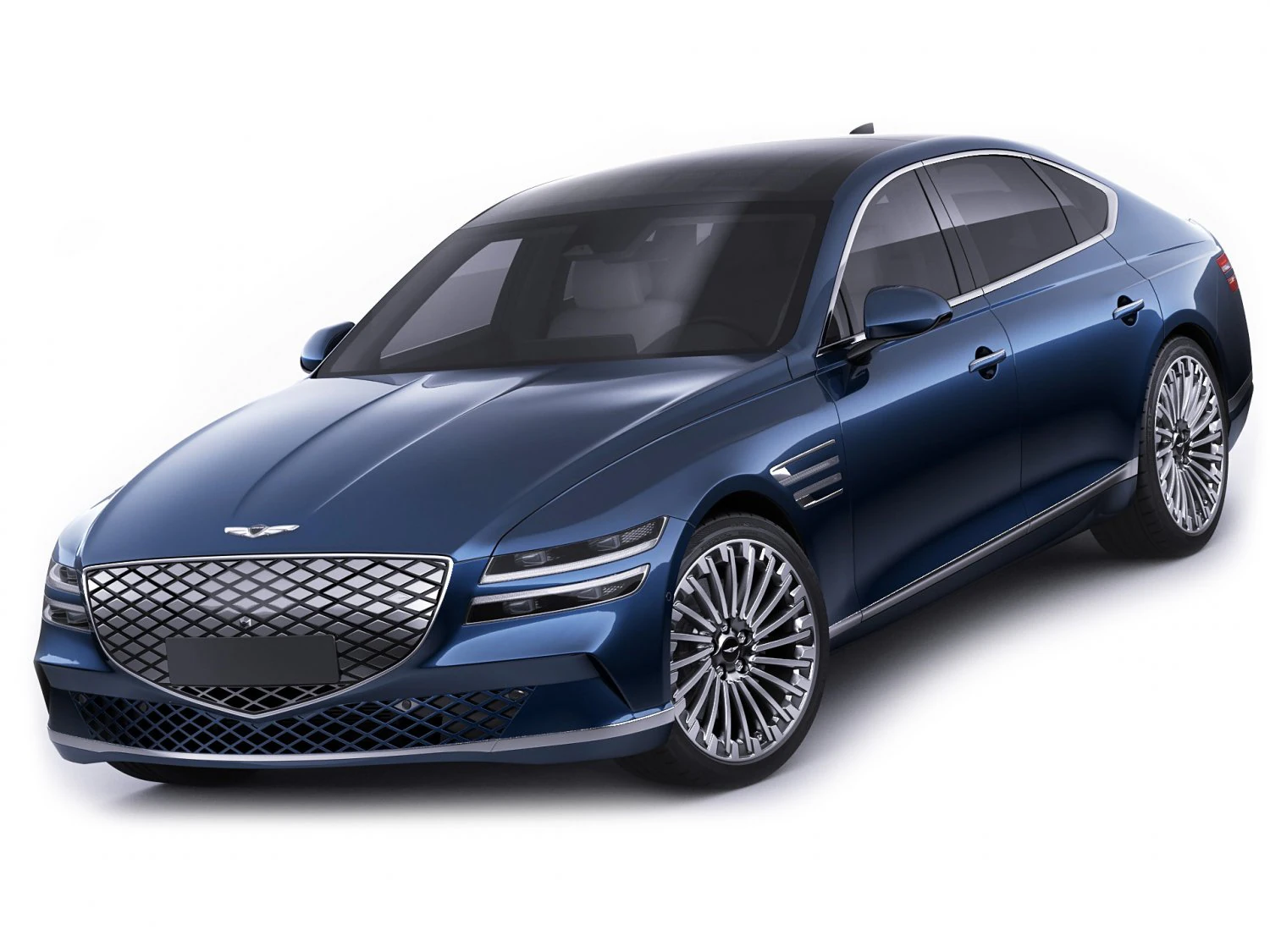 genesis electrified g80 2022 3D Model .c4d .max .obj .3ds .fbx .stl .blend 