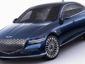 genesis electrified g80 2022 3D Модель