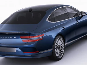 genesis electrified g80 2022 3D Model