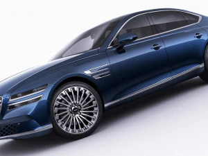 genesis electrified g80 2022 3D Model