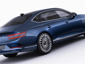 genesis electrified g80 2022 3D Model
