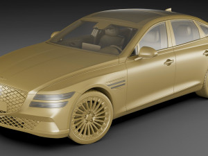 genesis electrified g80 2022 3D Модель