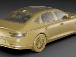 genesis electrified g80 2022 3D Model