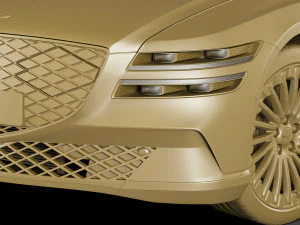genesis electrified g80 2022 3D Model