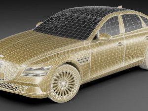 genesis electrified g80 2022 3D Модель